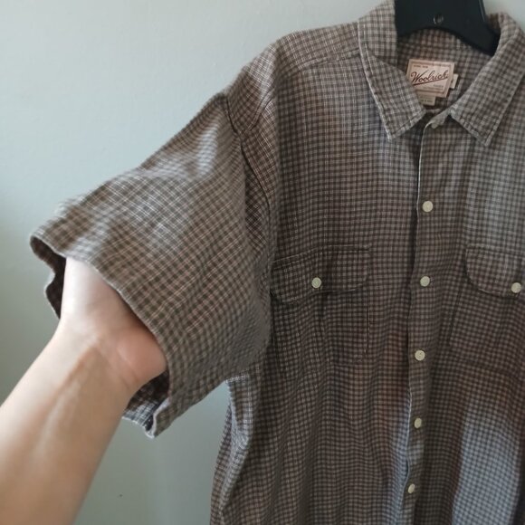 Woolrich‎ Men's Short Sleeve Button Down Size XL 100%Cotton - Picture 8 of 13